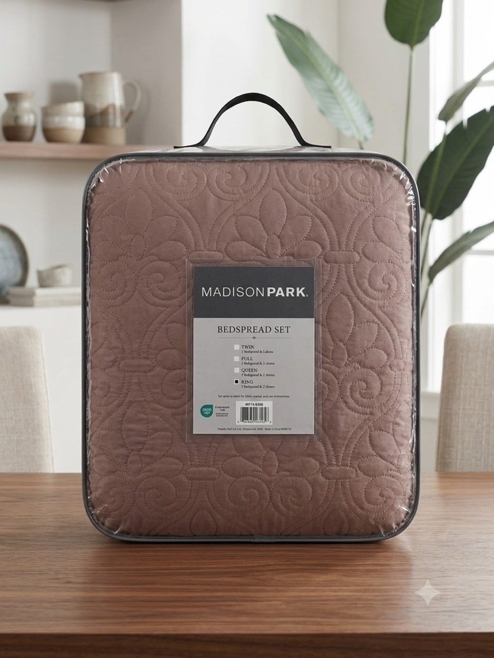 Madison Park Blush Quilted Bedspread Set